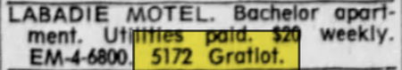 Labadies Motel (Labadie Motel) - Nov 12 1965 Article